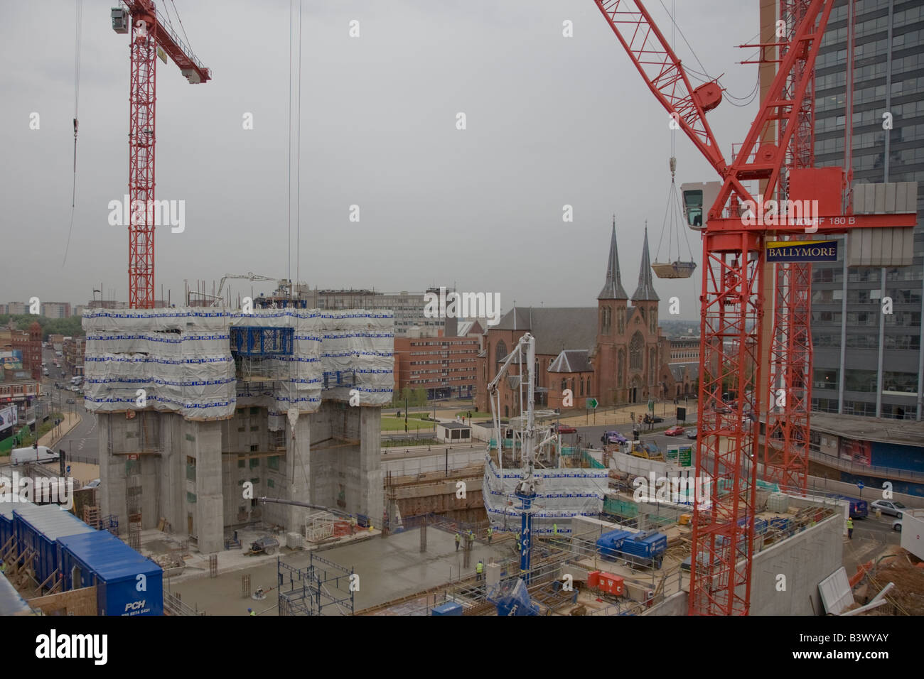 Costruzione di Snow Hill uffici in Birmingham - attualmente rifasati (09 maggio) a causa di un credit crunch Foto Stock