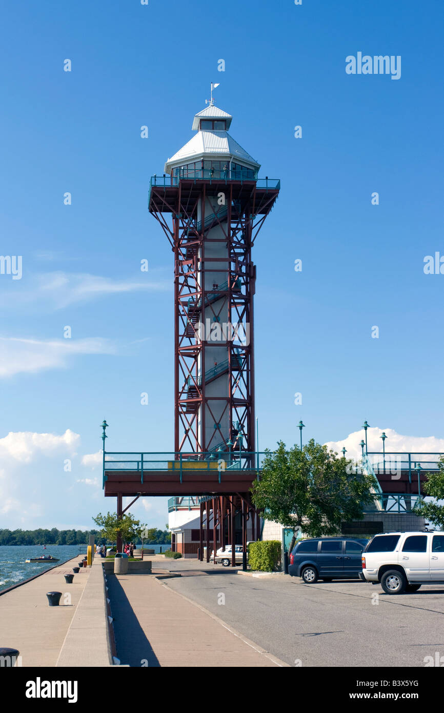 Bicentenario torre sul molo di Erie in Pennsylvania USA Foto Stock