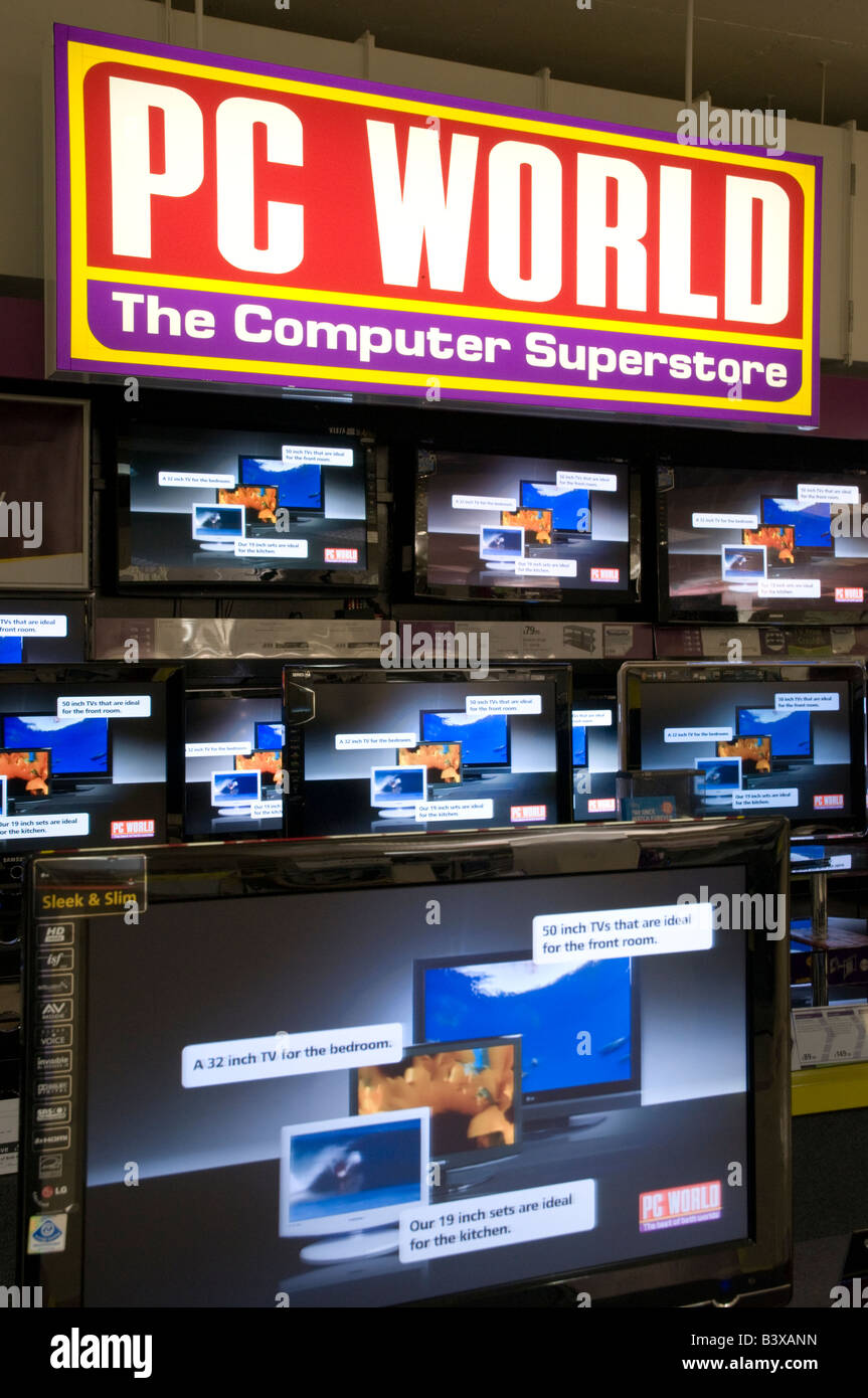 PC World computer store, England Regno Unito Foto Stock