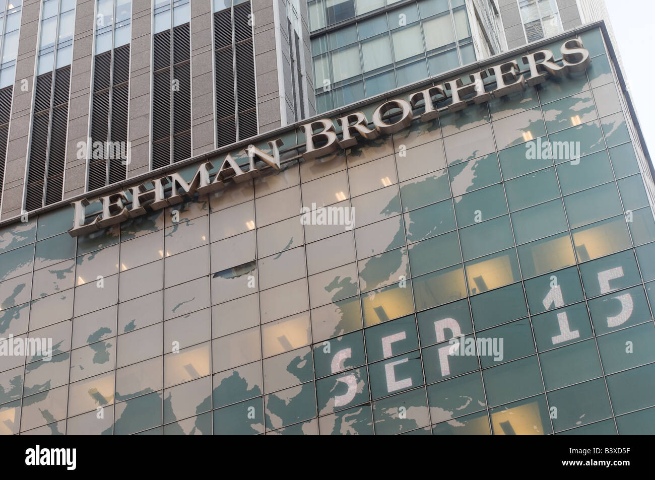 New York NY 15 settembre 2008 Lehman Brothers file per fallimento ©Stacy Rosenstock Walsh/Alamy Foto Stock