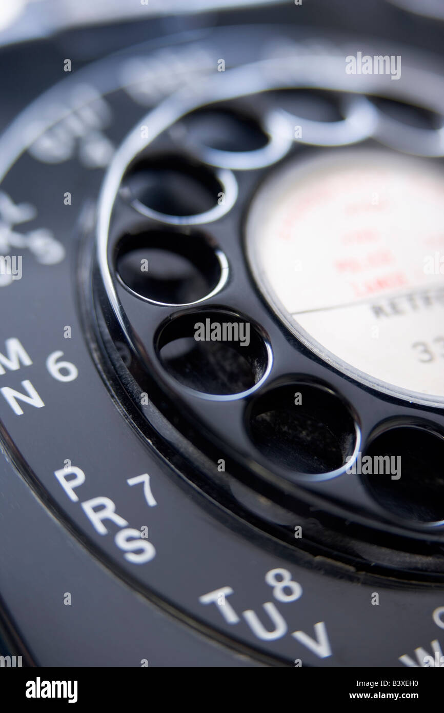 Close up Old-Fashioned telefono Foto Stock