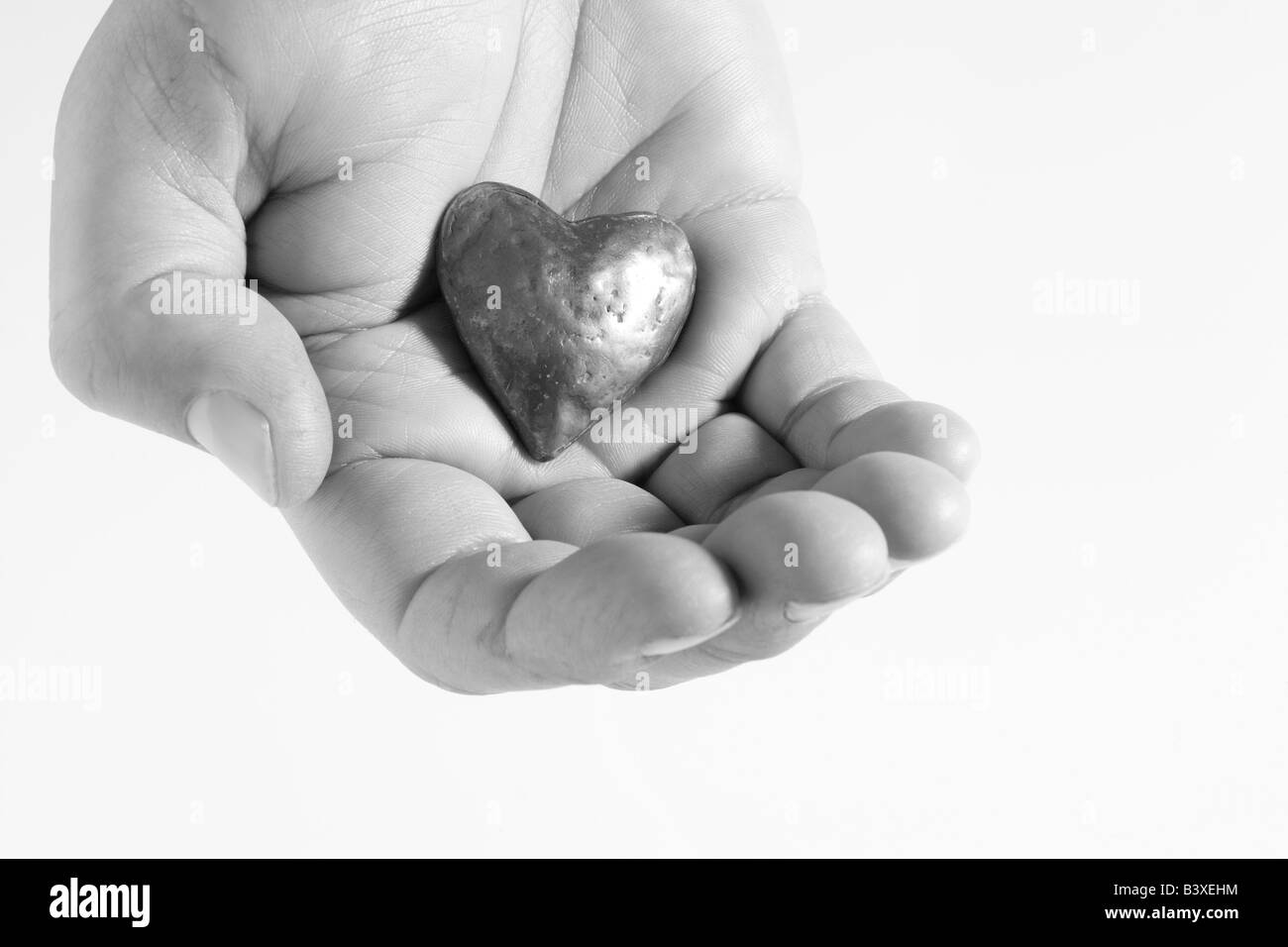 Heart In Hand Foto Stock