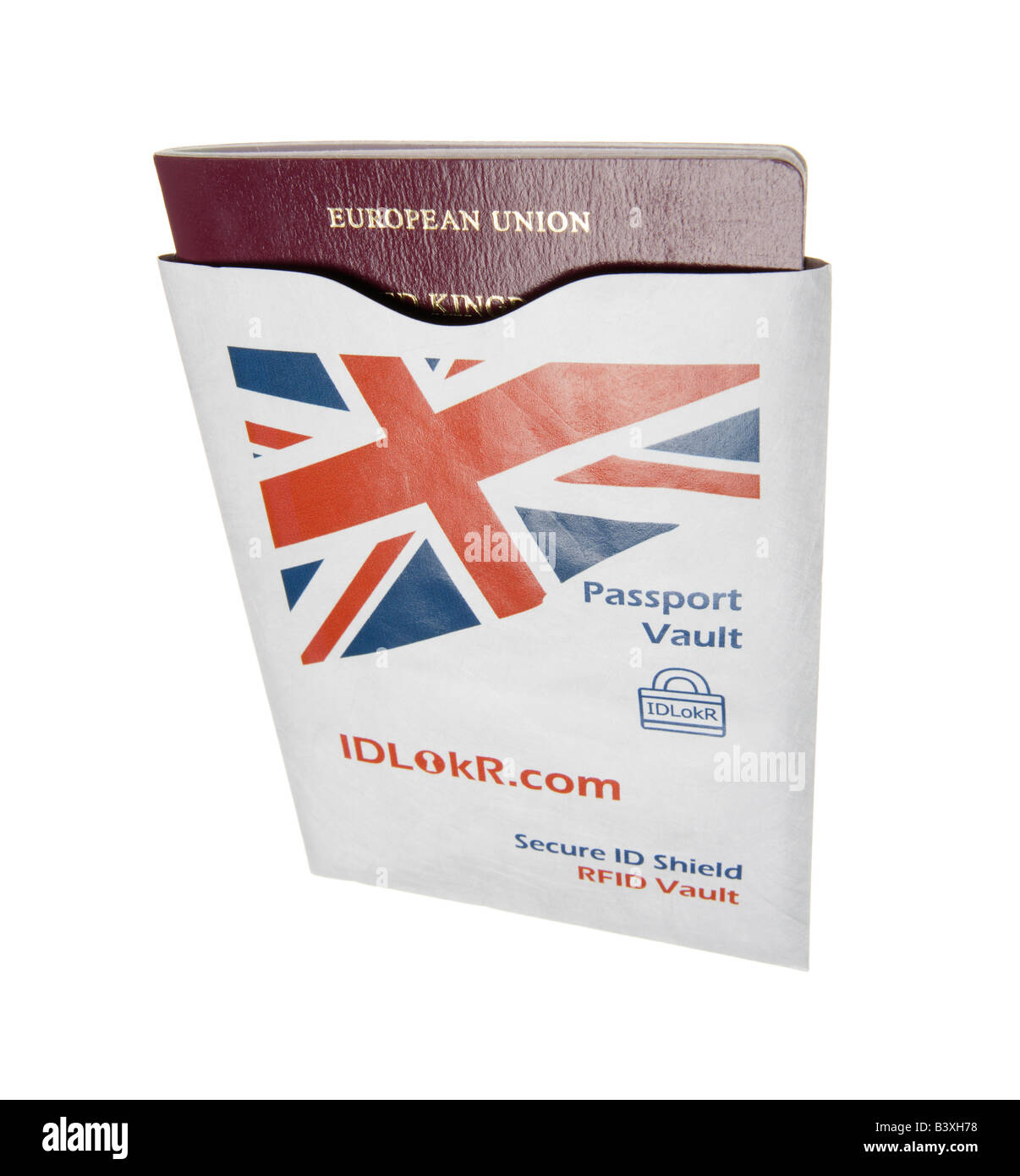 Copertina del passaporto in modo chip non può essere sottoposto a scansione Foto Stock