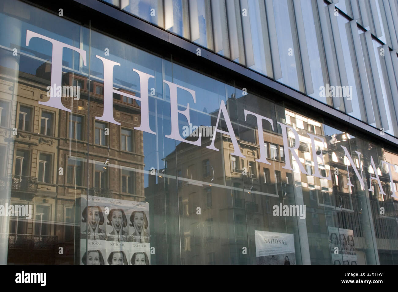 Teatro Nazionale, 111-115 Boulevard Emile Jacqmain, inferiore della città di Bruxelles Belgio Foto Stock