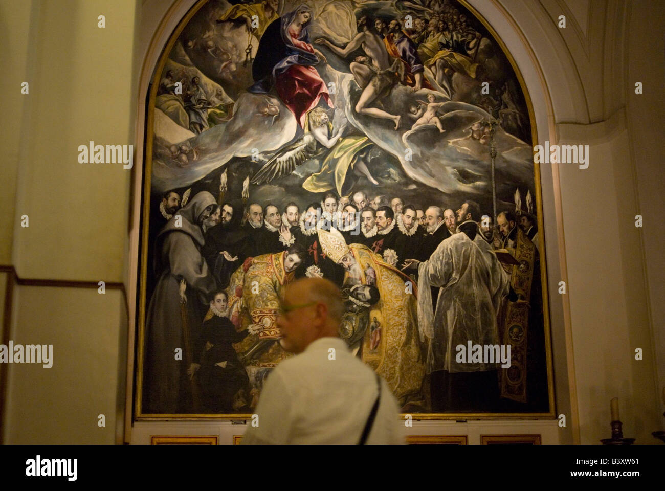 La sepoltura del Conte di Orgaz da El Greco TOLEDO Castiglia La Mancha regione SPAGNA Foto Stock