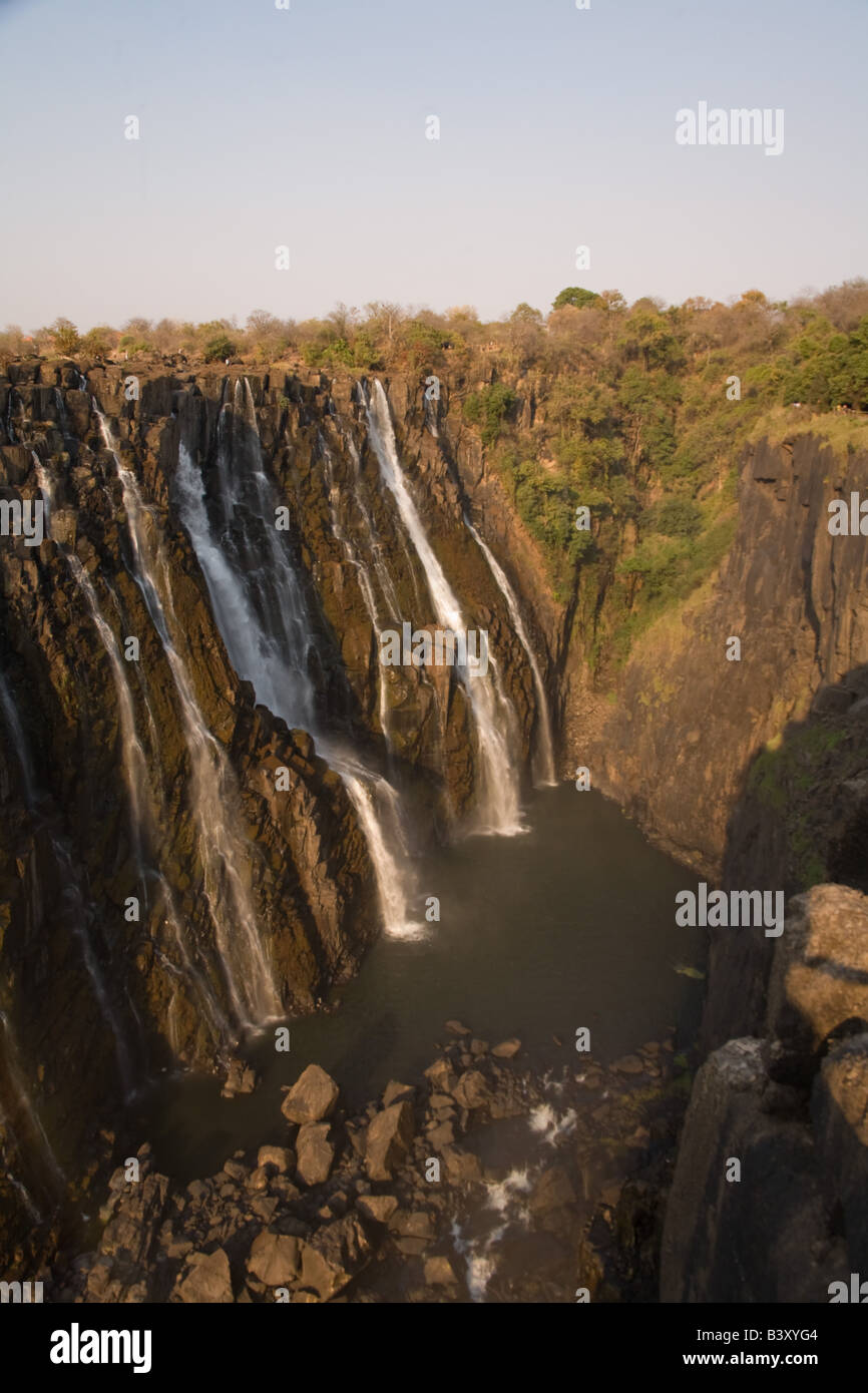 Victoria Falls cascate Africa Zambia Foto Stock