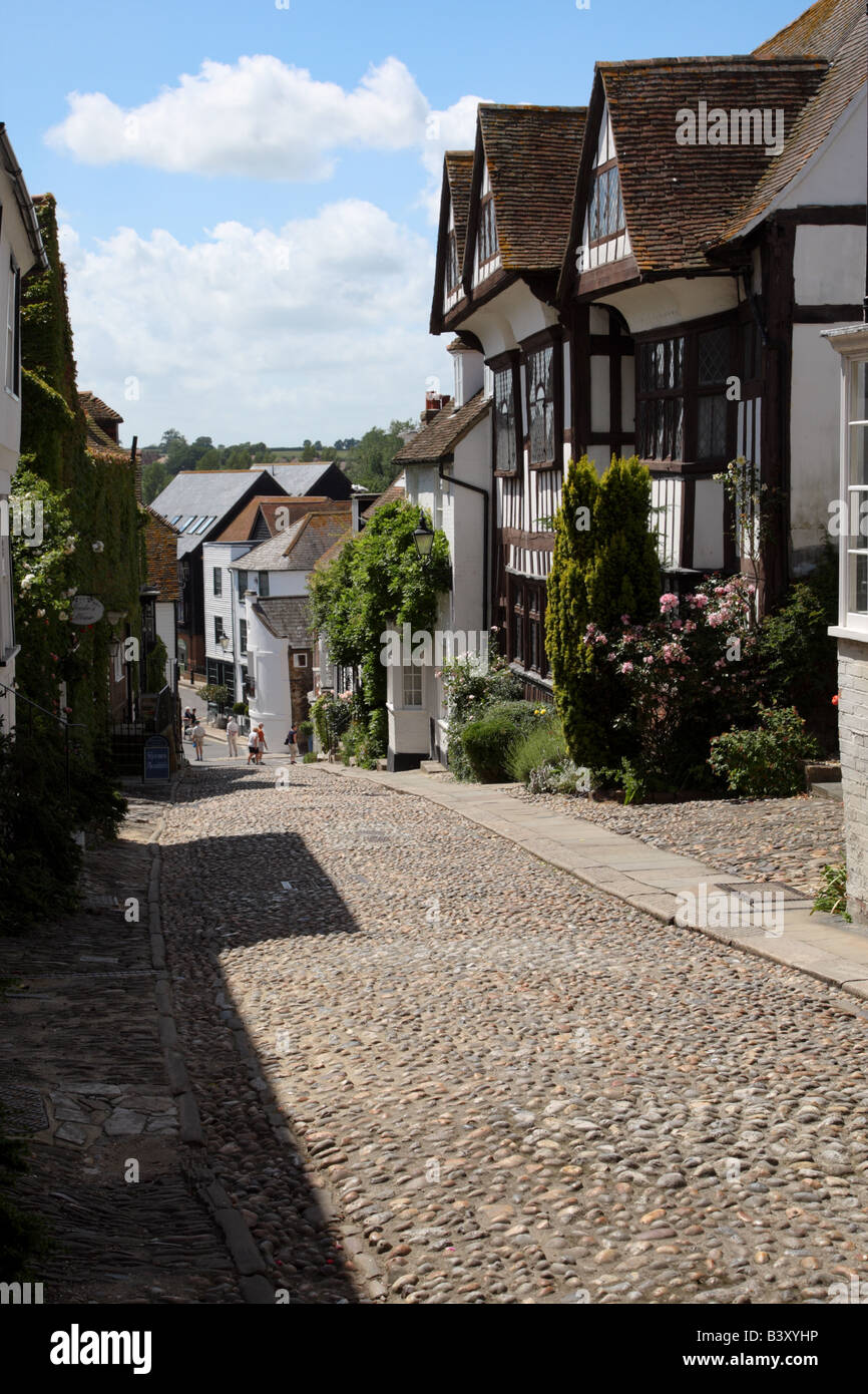 Mermaid Street, segala, East Sussex, Inghilterra Foto Stock