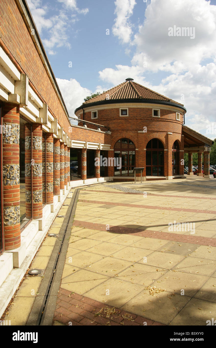 Città di St Albans, Inghilterra. La Verulamium Museum 'il museo della vita quotidiana in Bretagna Romana' a Verulamium Park. Foto Stock