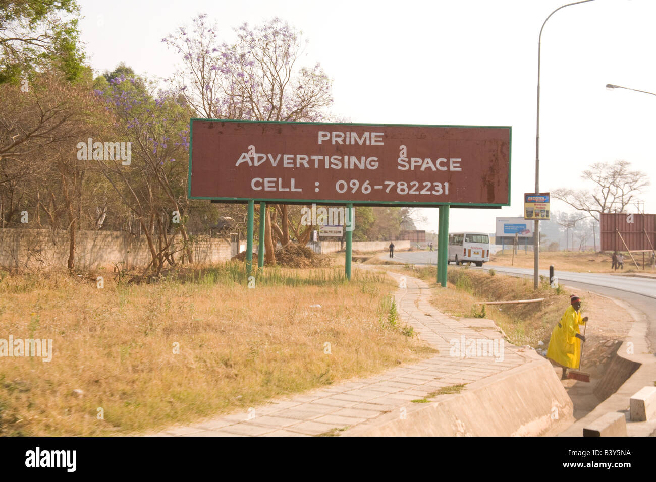 Cartellone di Lusaka in Zambia Africa Foto Stock