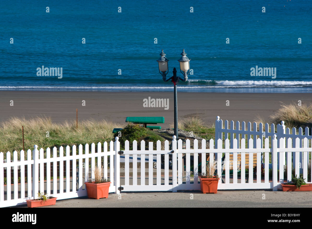 Piccolo memoriale al Port Orford in memoria di coloro che sono morti in mare Foto Stock