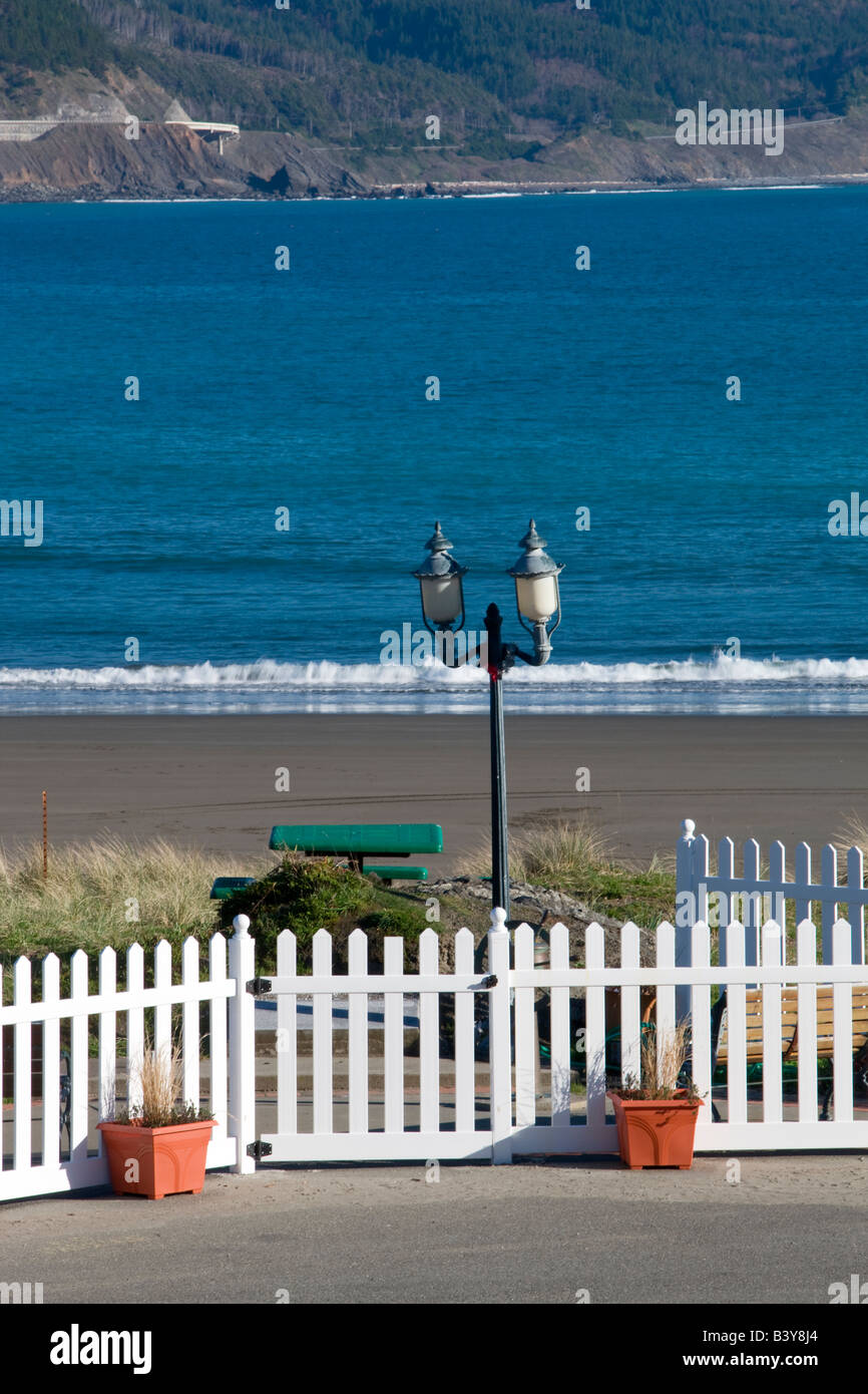 Piccolo memoriale al Port Orford in memoria di coloro che sono morti in mare Foto Stock