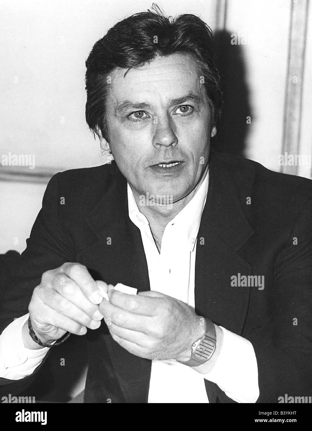 Delon, Alain, * 8.11.1935, attore francese, ritratto, Monaco, 1983, Foto Stock