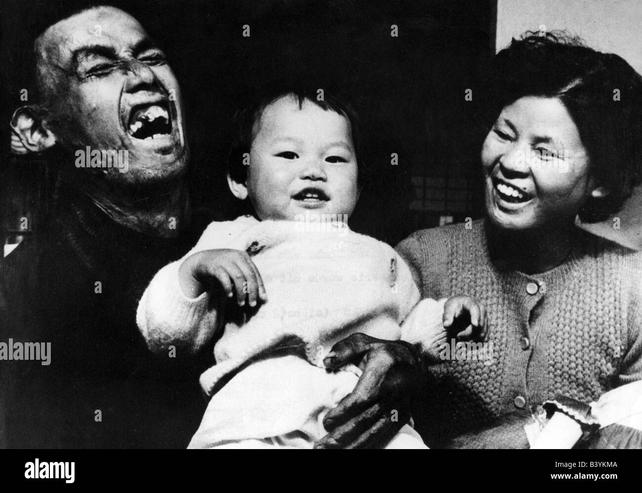 Geografia / viaggio, Giappone, città, Hiroshima, persone, vittime della bomba atomica, 1950s, Foto Stock