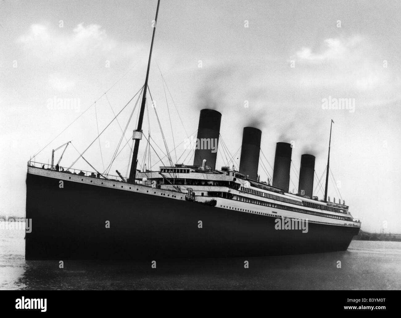 Trasporti / trasporti, navigazione, Titanic, nave in partenza da Southampton, Gran Bretagna, 10.4.1912, Foto Stock