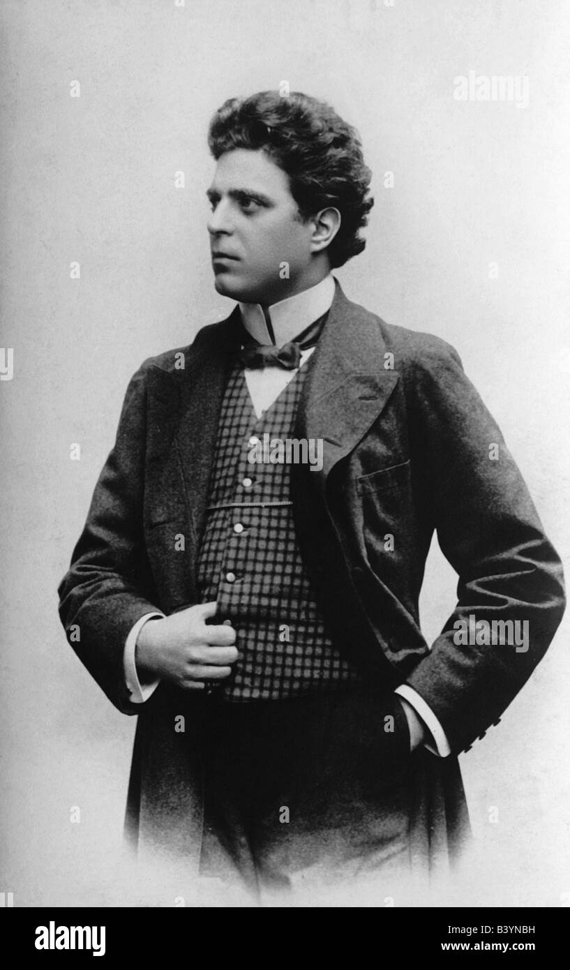 Mascagni, Pietro, 7.12.1863 - 2.8.1945, compositore italiano, mezza lunghezza, circa 1890 , Foto Stock