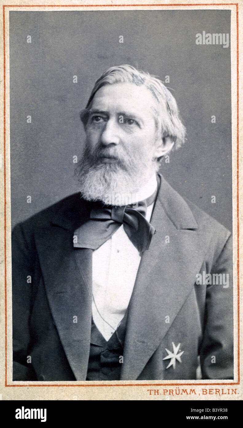 Redern, Hermann von, 1819 - 1886, Generale prussiano, Cavaliere Onorario Dell'Ordine di San Giovanni, 1873, a mezza lunghezza, fotografia di Theodor Prümm, Berlino, Foto Stock