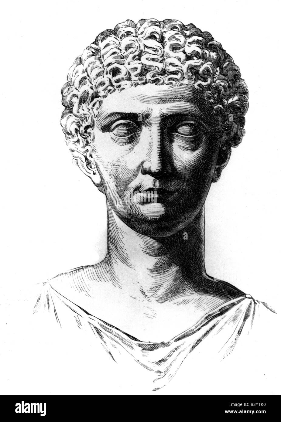 Agripina Il Giovane (Julia Agrippina), 6.11.15 - 59 d.C., imperatrice romana, madre di Nerone, ritratto, busto, marmo, Glyptothek Monaco, , Foto Stock