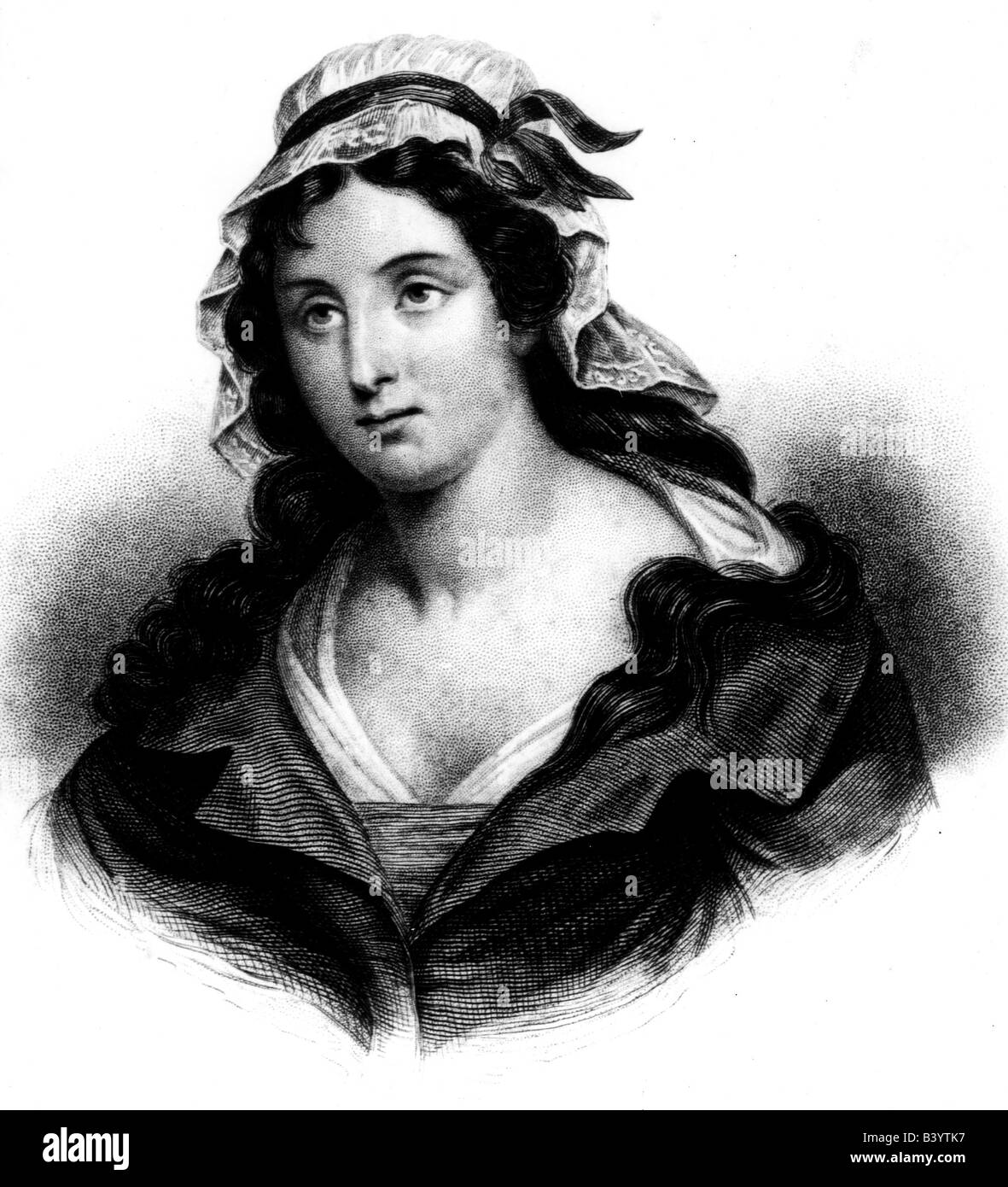 Corday D'Armans, Marie Alice Charlotte, 27.7.1768 - 17.7. 1793, ritratto, litografia, 19th secolo, , Foto Stock