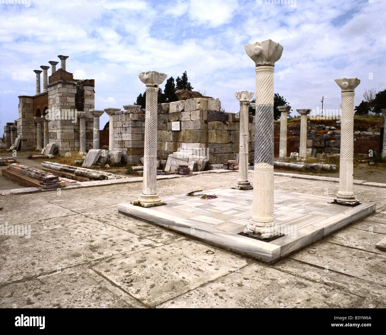 Geografia / viaggi, Turchia, Ephesos, camera di sepoltura dell apostolo Giovanni, Foto Stock