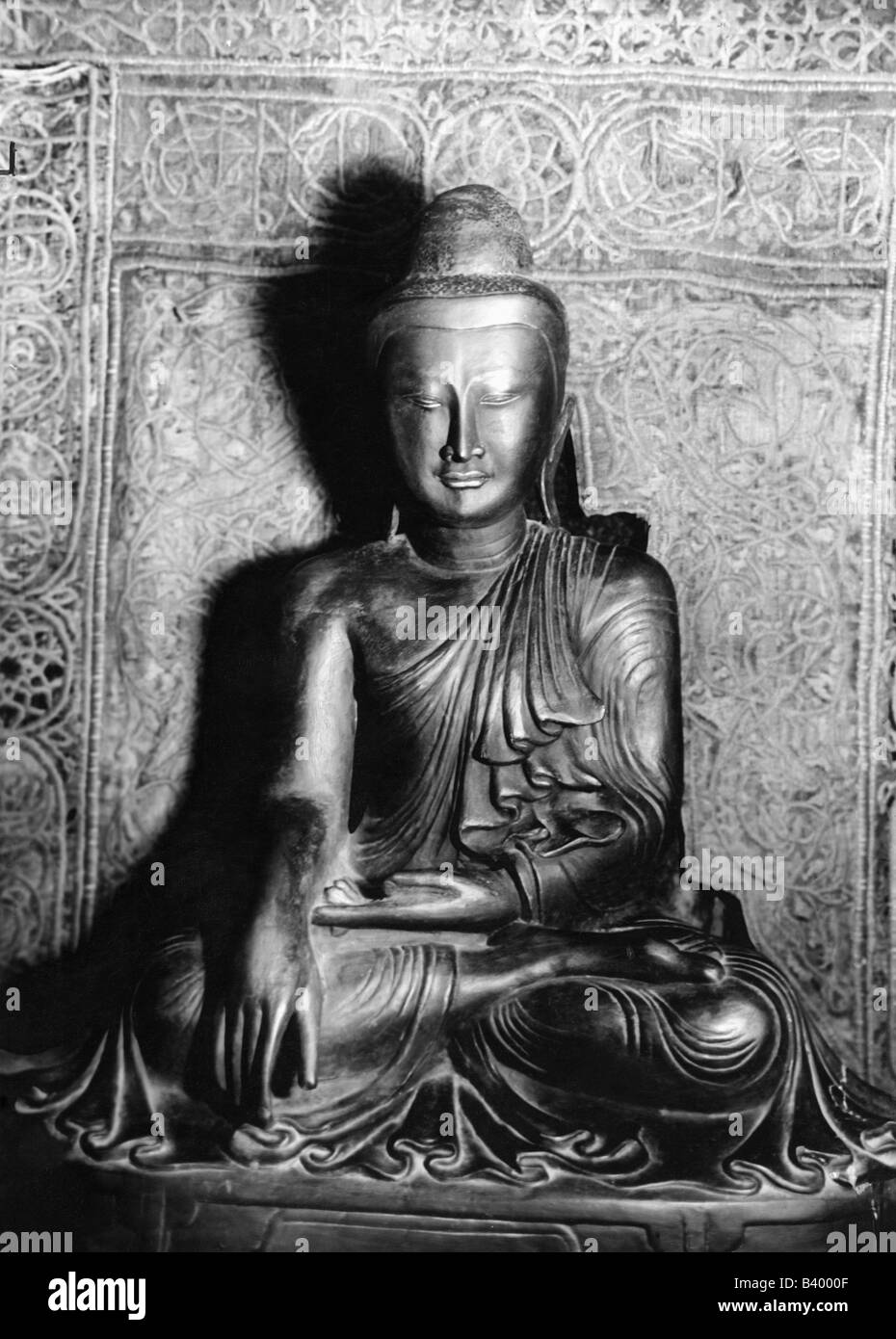 Buddha, Principe Siddharta Gautama, 563 a.C. - 483 a.C., fondatore indiano di una religione, Buddismo, Foto Stock