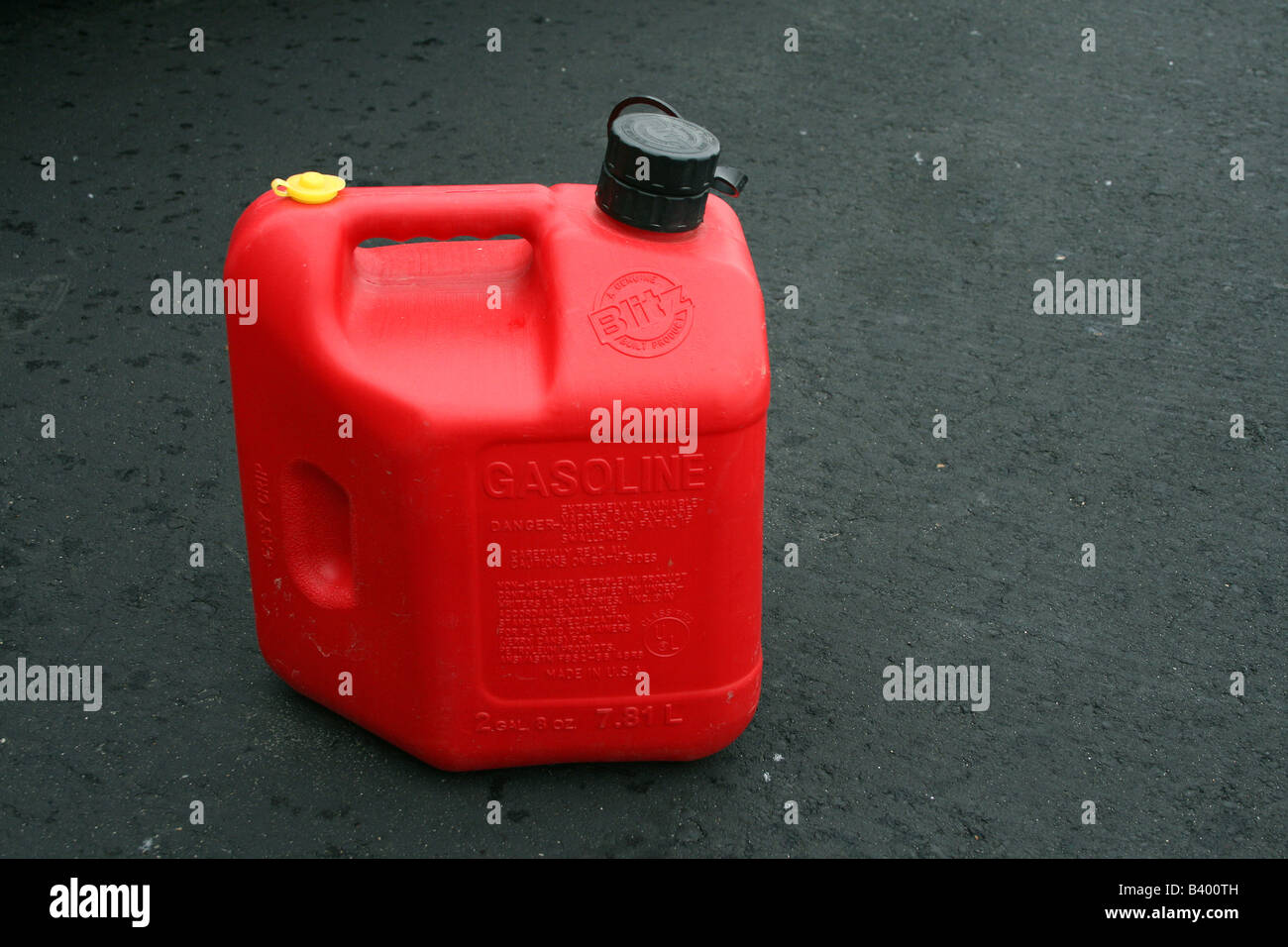 Standard contenitore di benzina Foto Stock