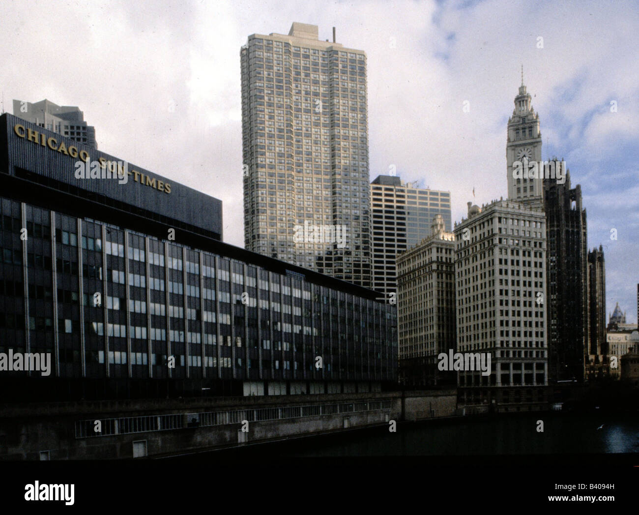 Geografia / viaggi, USA, Illinois, Chicago, Chicago Sun Times building, architettura, Foto Stock