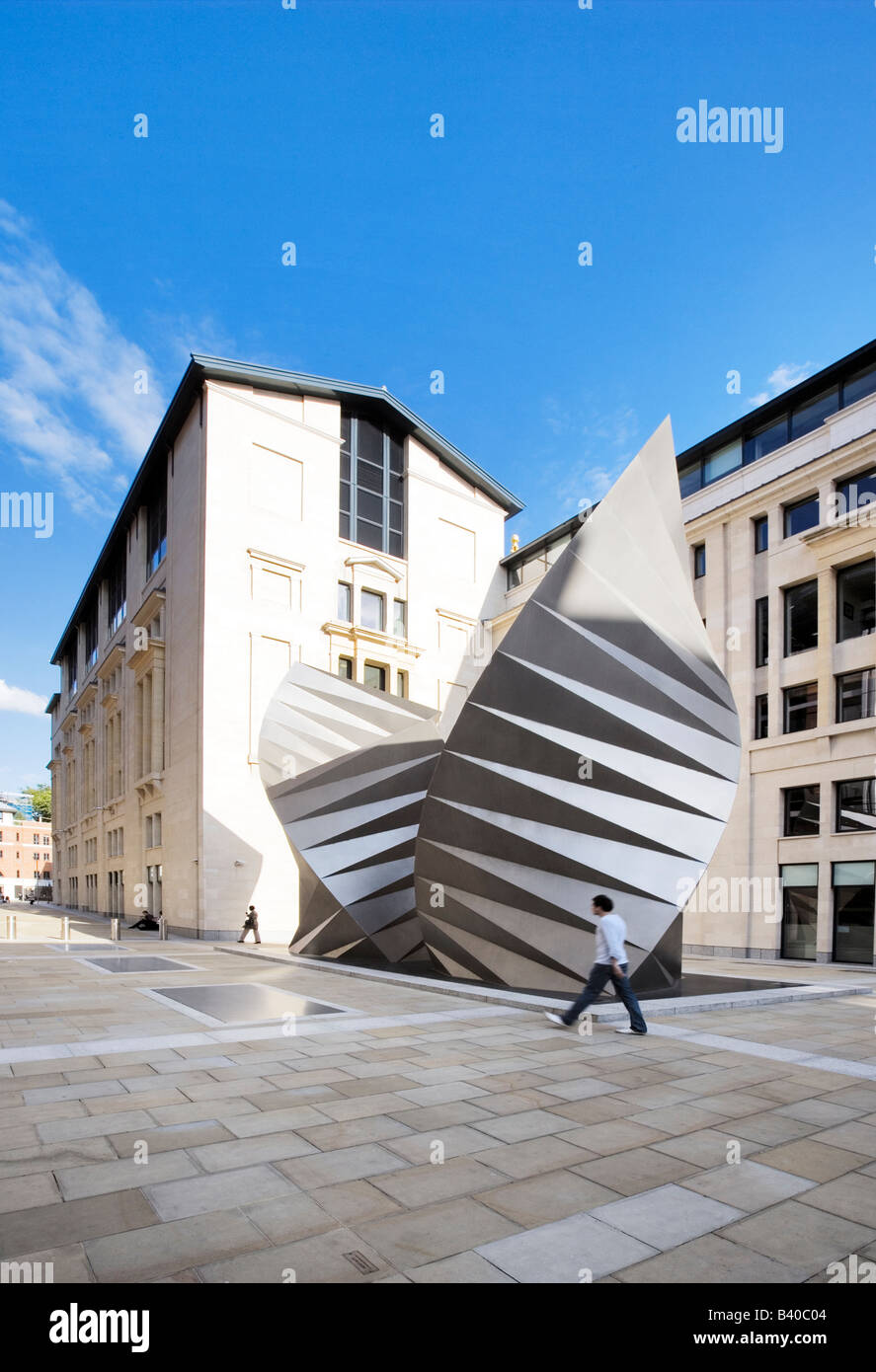 La scultura Off Paternoster Square, Londra Foto Stock