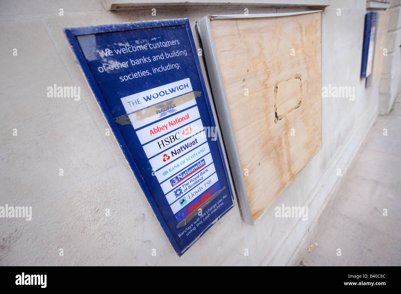 Barclays Bank bancomat sono saliti fino a Brighton. Foto Stock