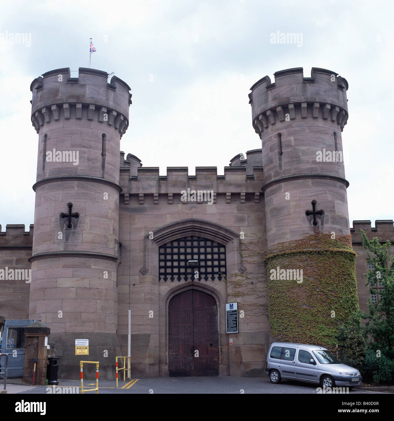 HMP Leicester. Un elencato Grade two carcere vittoriano su Welford Road in Leicester City Foto Stock