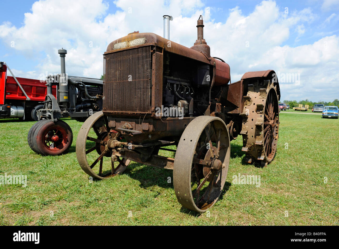 Circa 1910 McCormick Deering trattore agricolo Foto Stock