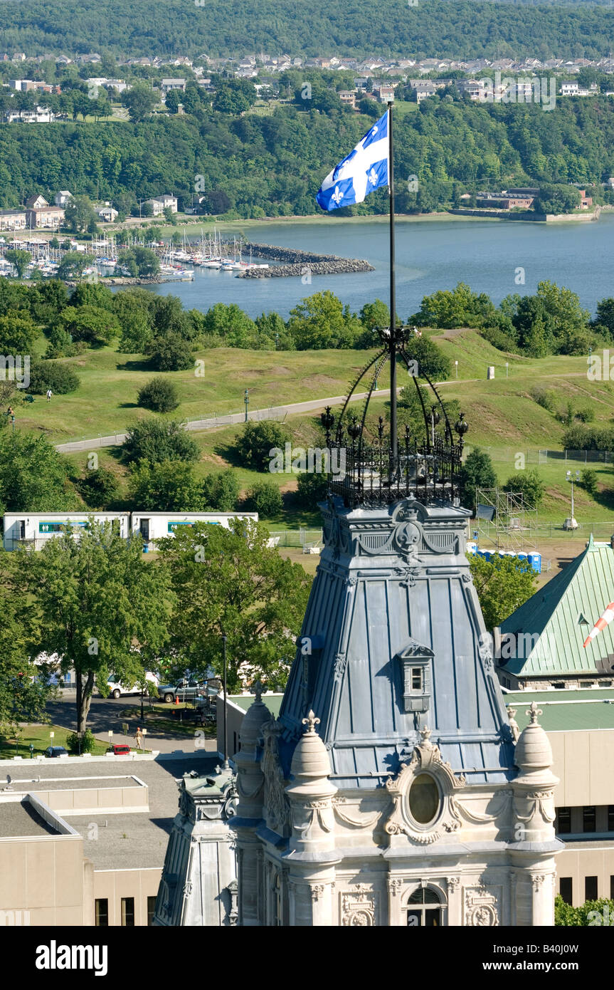 Quebec City vista aerea della vecchia skyline Canada Foto Stock
