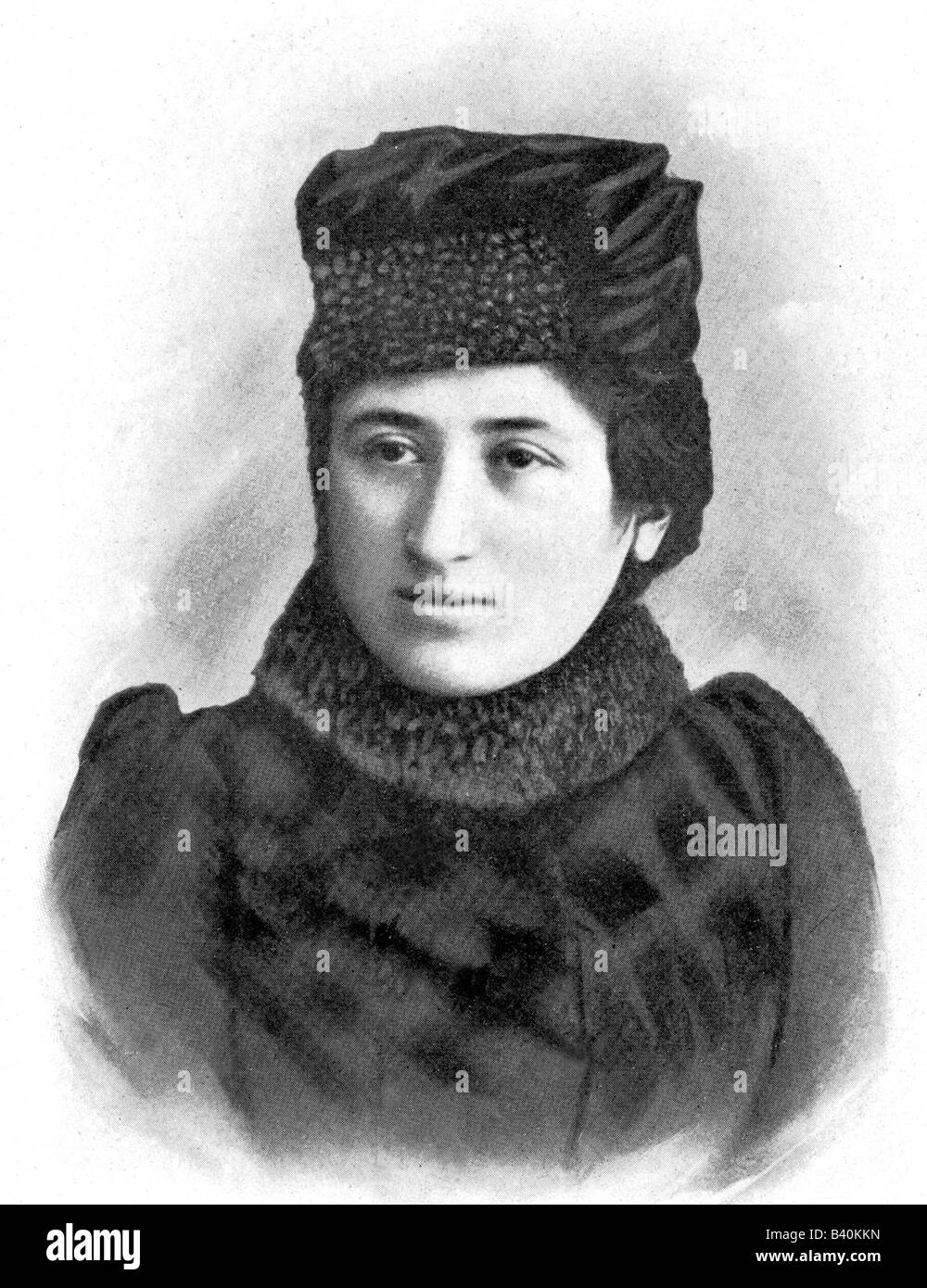 Lussemburgo, Rosa, 5.3.1870 - 15.1.1919, politico e giornalista polacco tedesco, socialista, come studente, ritratto, pittura, ca. 1890, Foto Stock