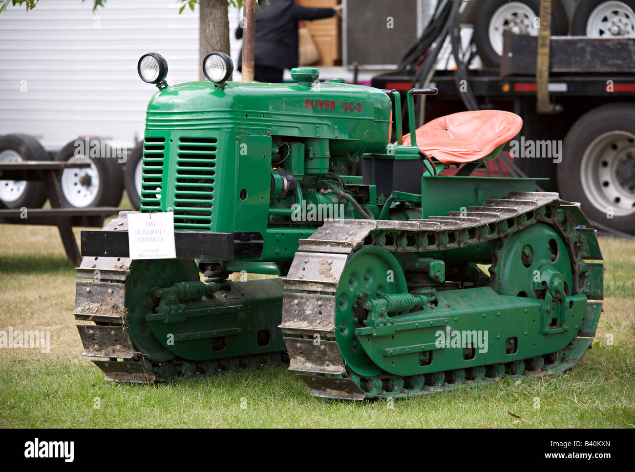 Heritage il trattore mostra a " salmoni braccio' Autunno Fiera in British Columbia, Canada Foto Stock