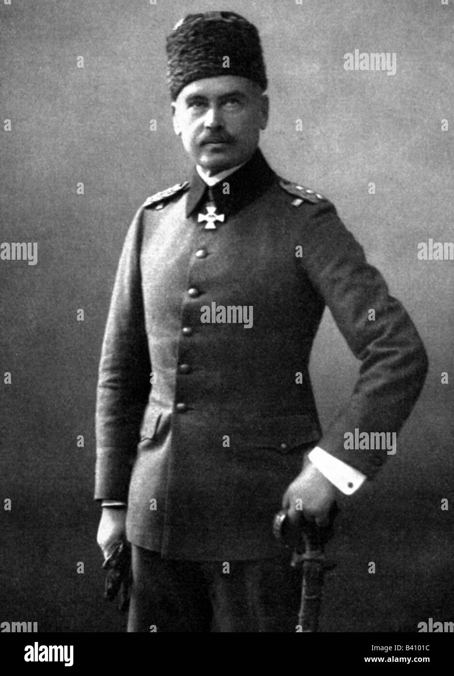 Liman von Sanders, otto, 18.2.1855 - 22.8.1929, generale tedesco, capo dell'esercito tedesco in Turchia 1913 - 1918, mezza lunghezza, foto circa 1915, Foto Stock
