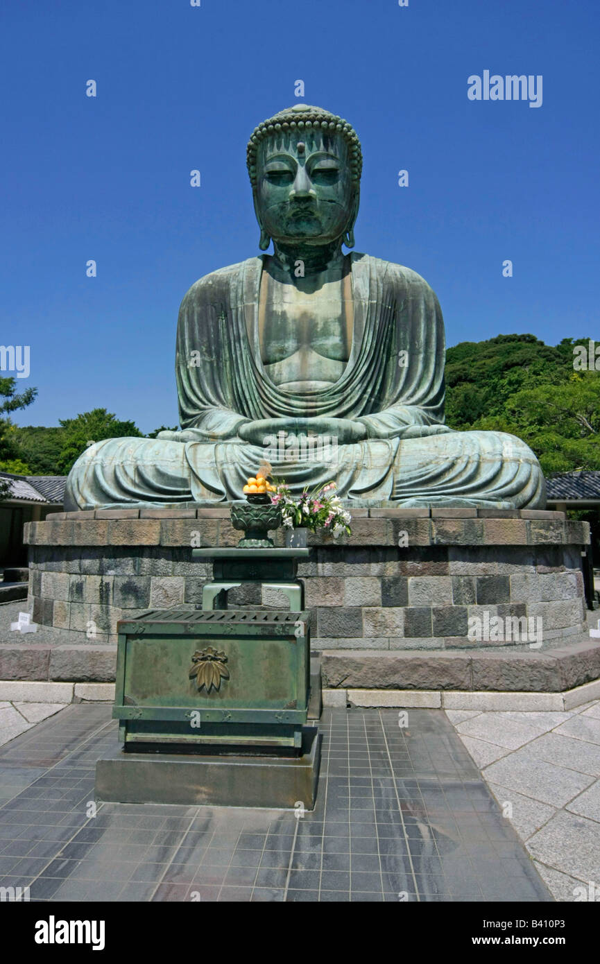 Il grande Buddha di Kamakura Kanagawa Giappone Foto Stock