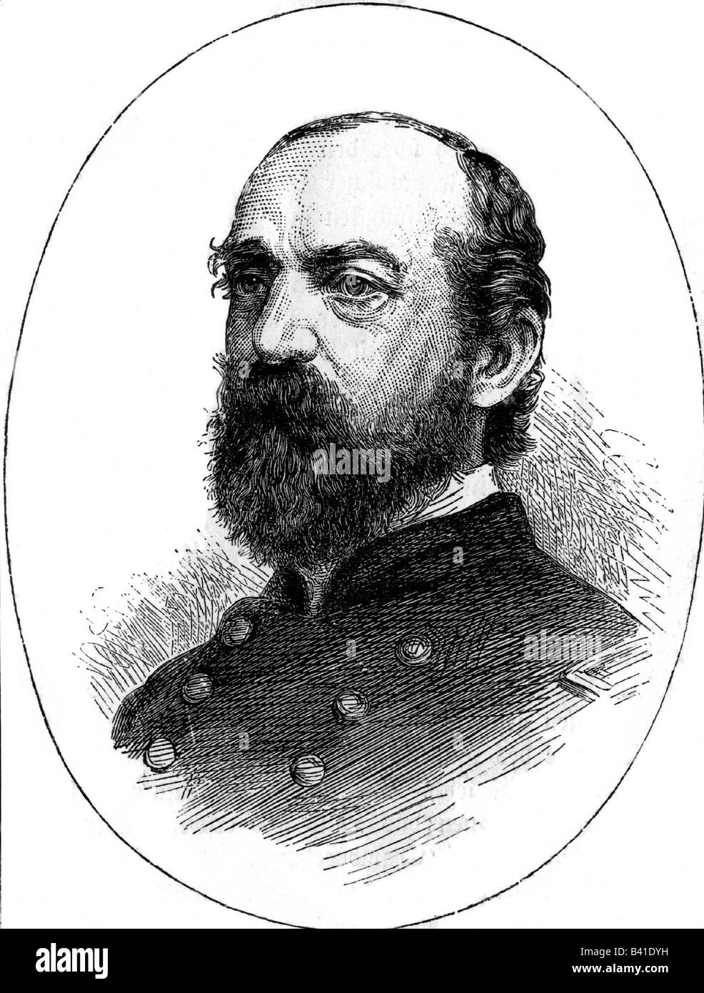 Meade, George G., 31.12.1815 - 6.11.1872, General americano, Comandante dell'esercito del Potomac, Foto Stock