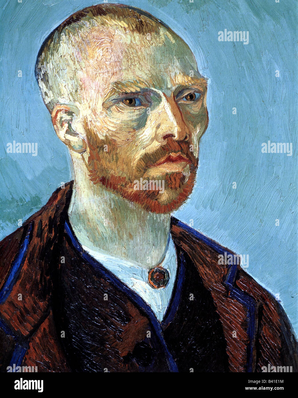 Gogh, Vincent van, 30.3.1853 - 29.7.1890, artista olandese (pittore), pittura, 'SELF ritratto (dedicato a Paul Gauguin)", 1888, olio su tela, Harvard University di Cambridge (Mass.), Fogg Art Museum, artista del diritto d'autore non deve essere cancellata Foto Stock