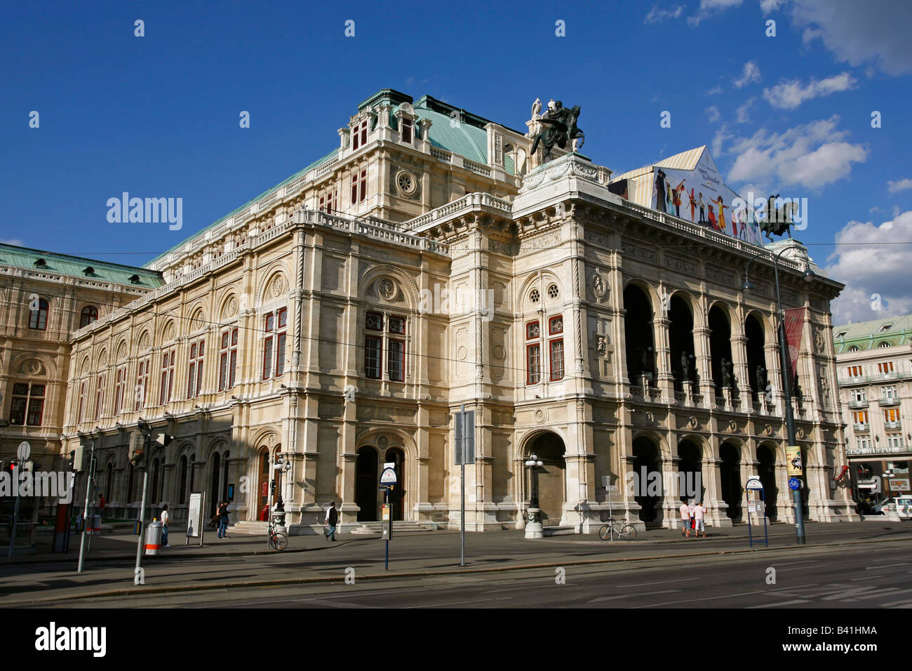 Staatsoper di Vienna Austria Foto Stock