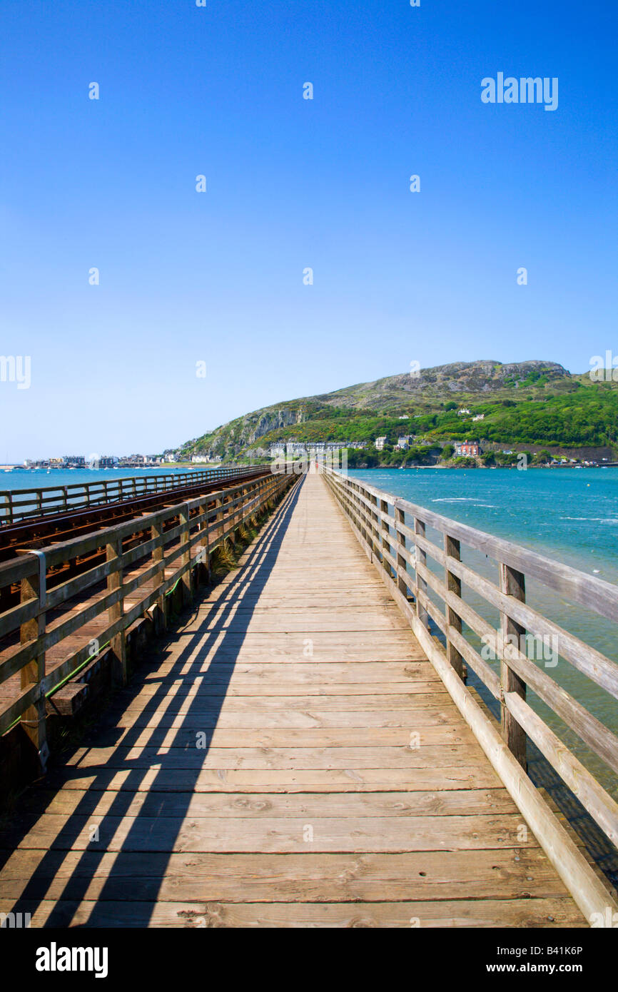 Barmouth Bridge Snowdonia nel Galles Foto Stock