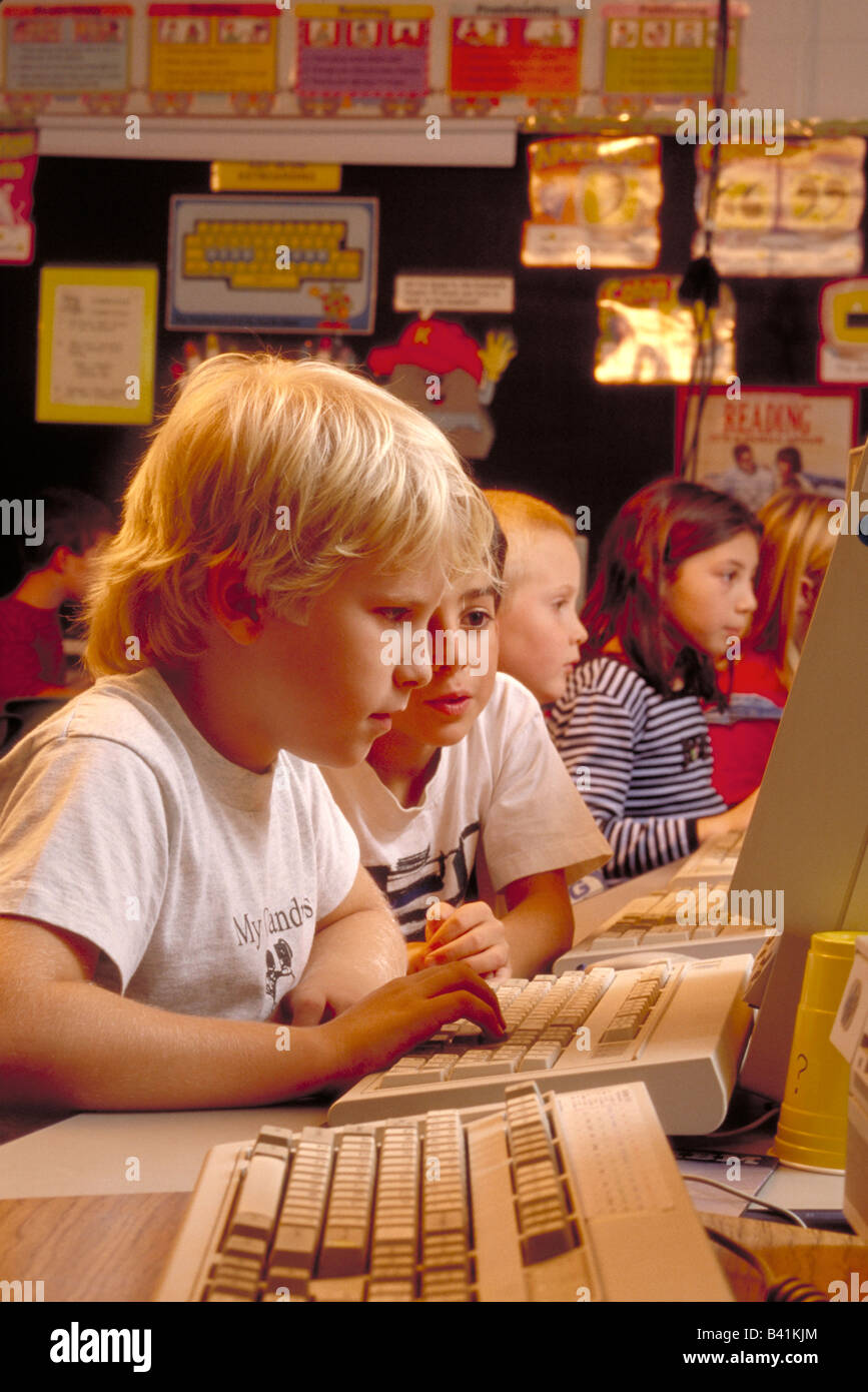 Scuola elementare di Essex Junction VT Foto Stock