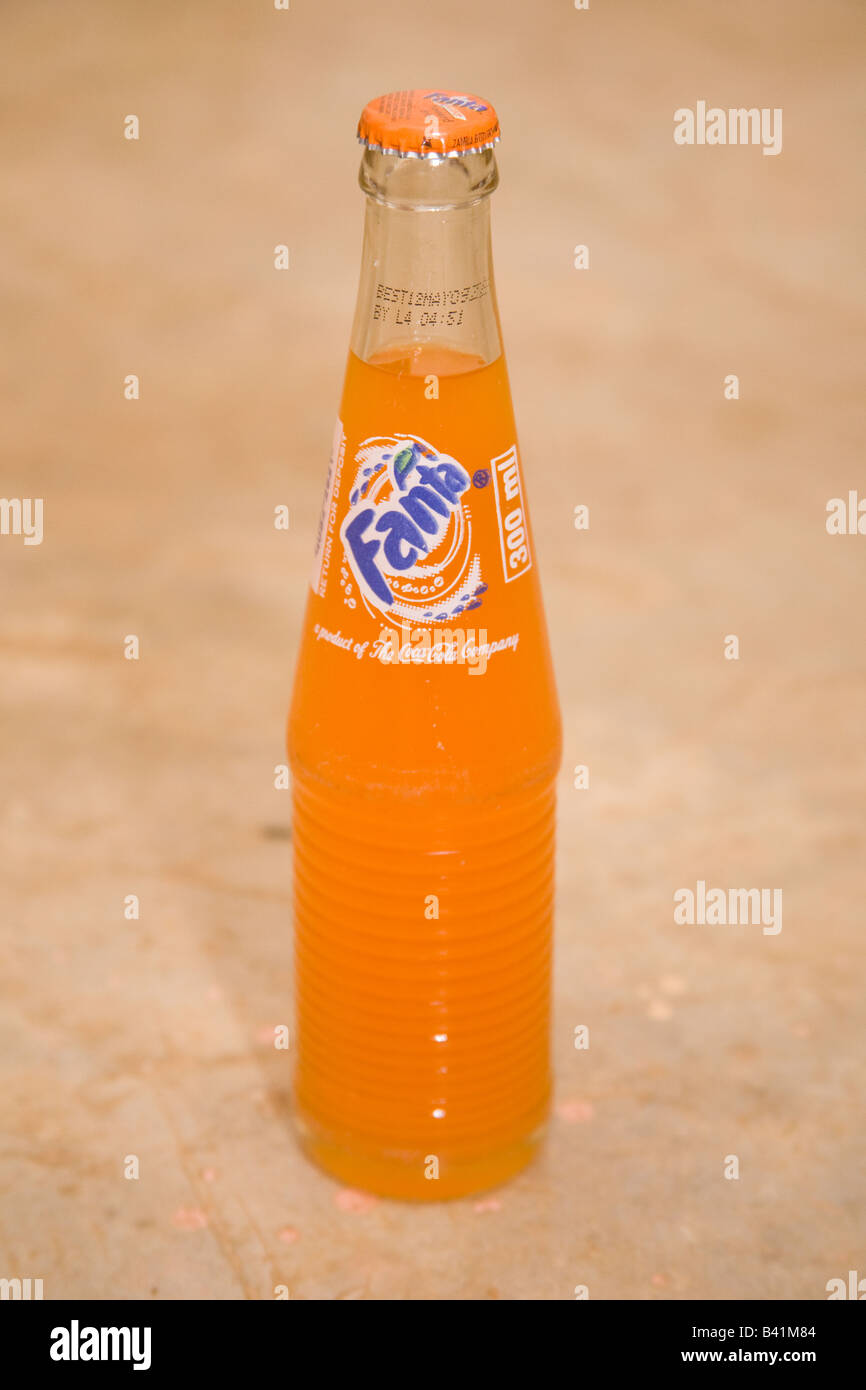 Bottiglia di Fanta Africa Zambia Foto Stock