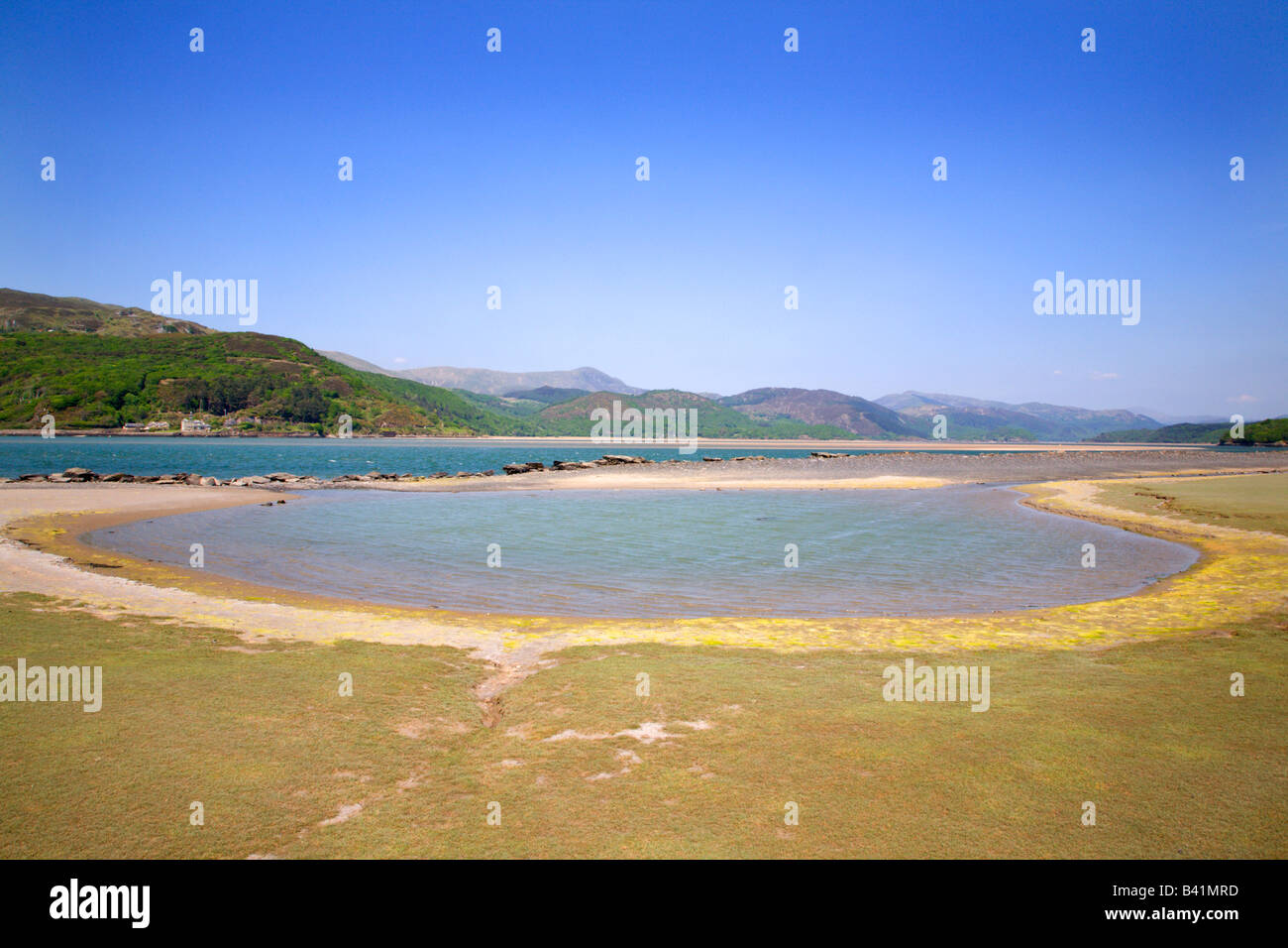 Mawddach Estuary a Blaenau Ffestiniog Snowdonia nel Galles Foto Stock