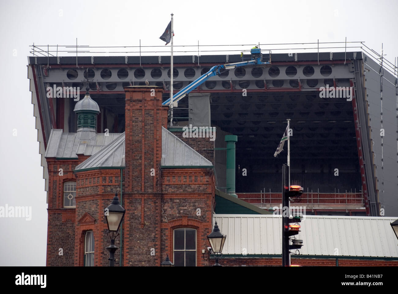 La costruzione del Museo di Liverpool, Albert Dock Liverpool. Foto Stock