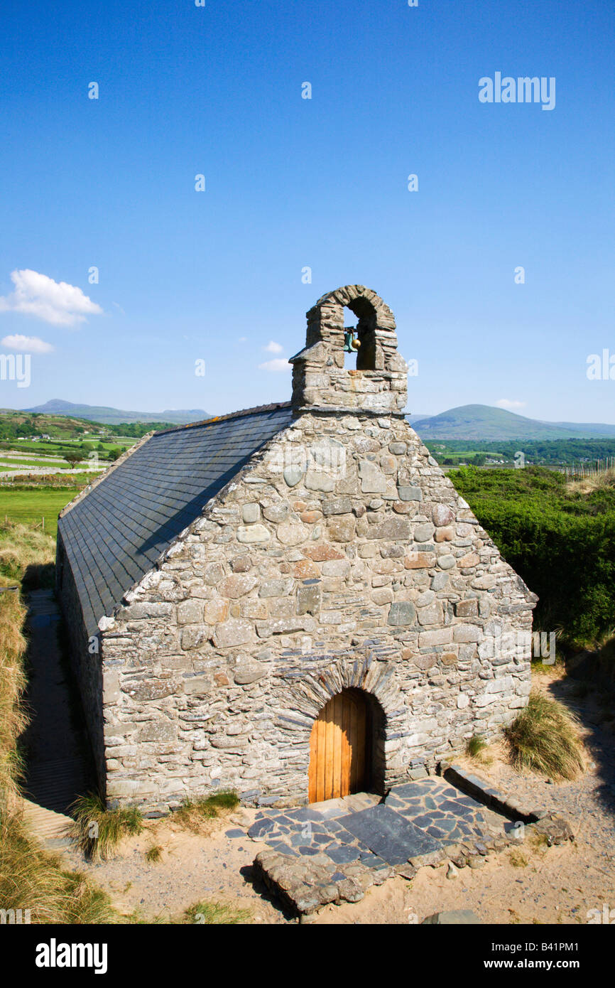 St Tanwgs Chiesa a Llandanwg Snowdonia nel Galles Foto Stock