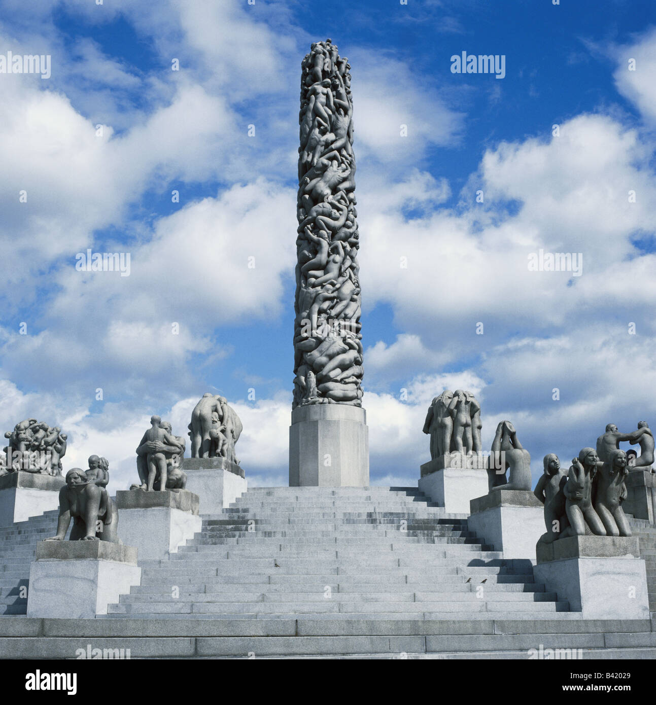 Parco delle Sculture di Vigeland, Oslo, Norvegia Foto Stock