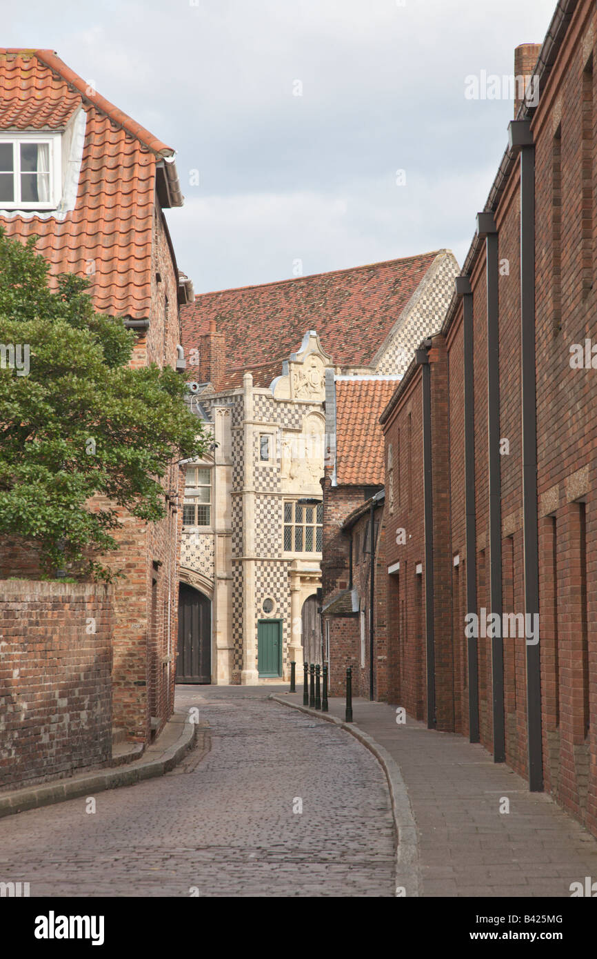 Vista la medievale Guildhall Kings Lynn Norfolk England Regno Unito Foto Stock