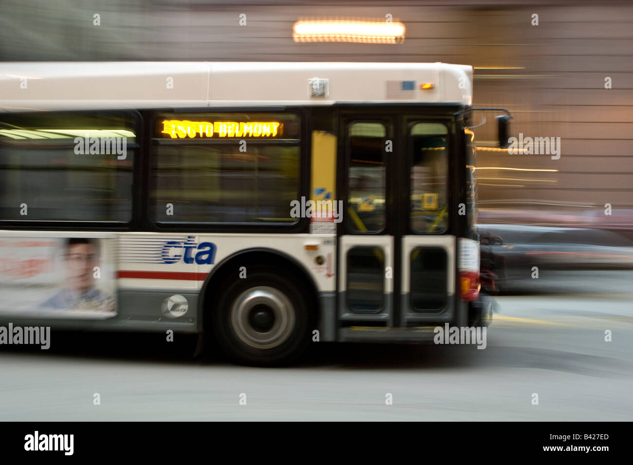 Chicago Transit Authority bus in Chicago Illinois Foto Stock