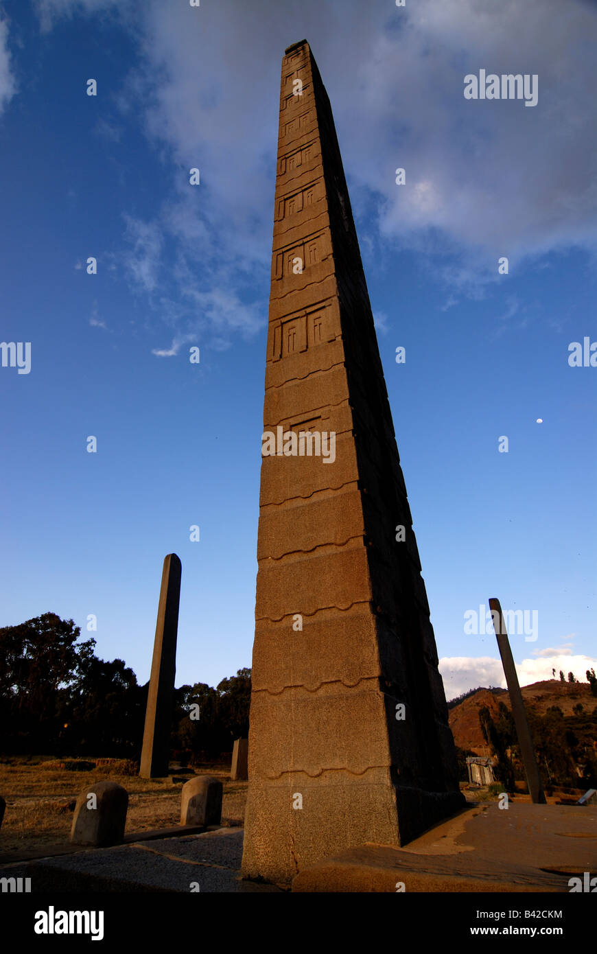 Stele di Axum in Etiopia Foto Stock