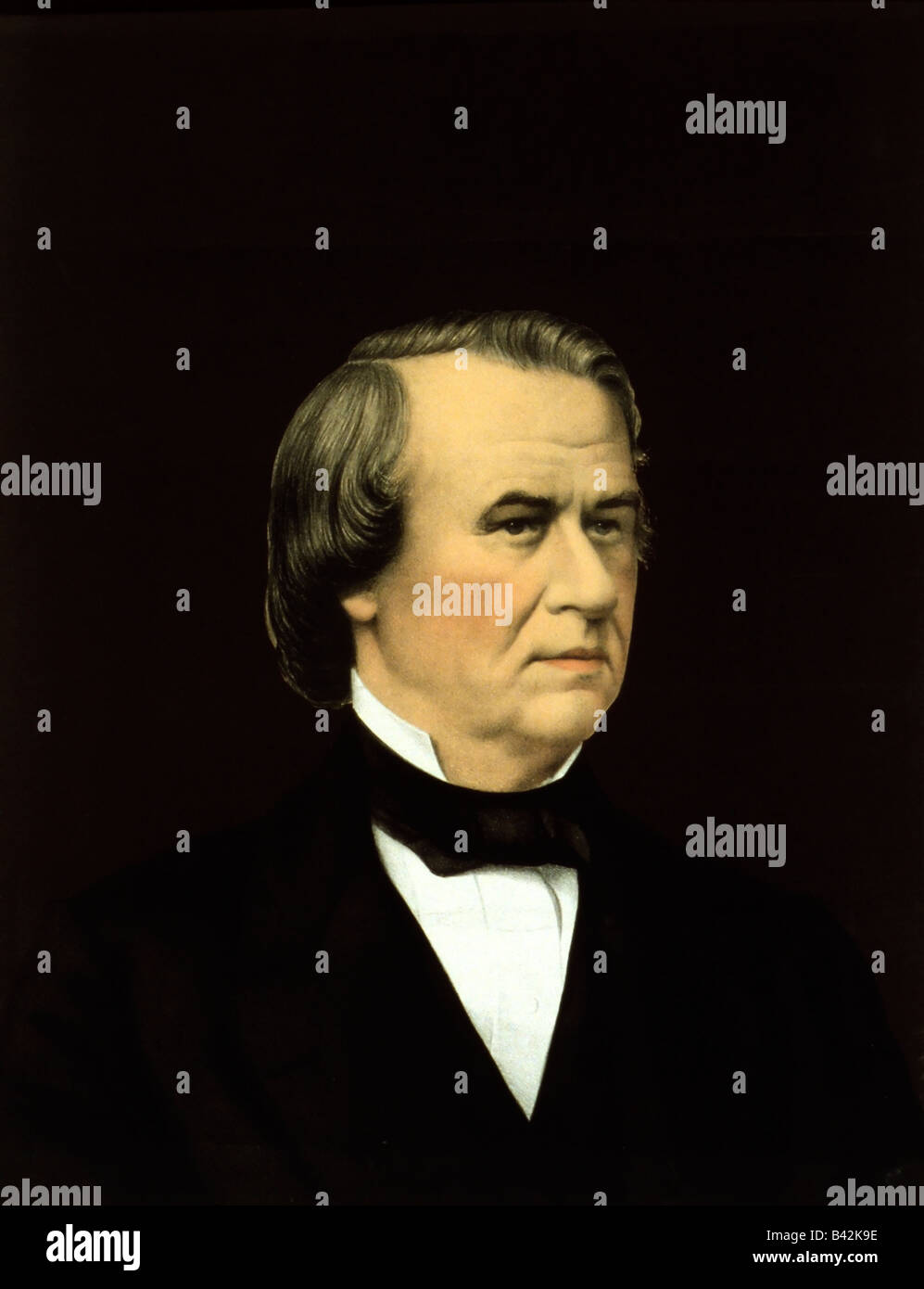 Andrew Johnson (1808 - 1875) il diciassettesimo Presidente degli Stati Uniti (1865 - 1869) Foto Stock