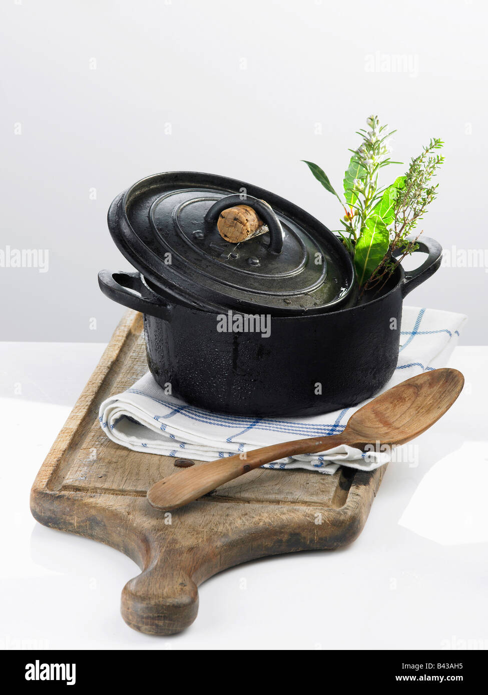 Ghisa casseruola Foto Stock